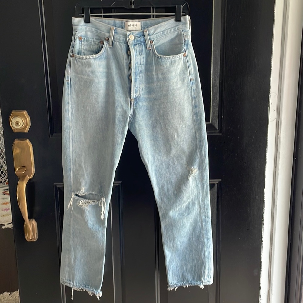Agolde Riley Crop Jeans in Shatter 27